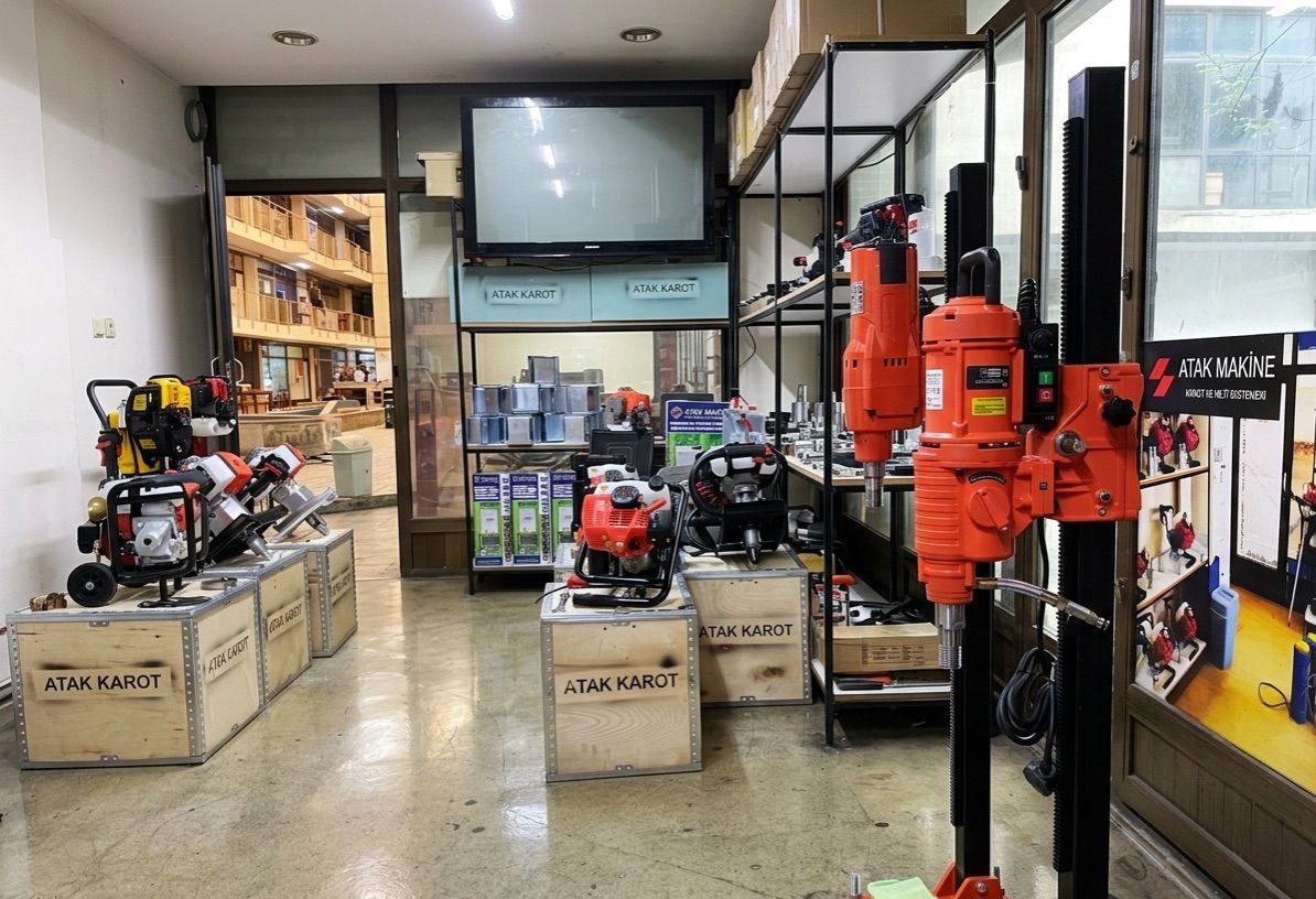 AÇILI SEHPALI ELEKTRİKLİ SONDAJ MAKİNESİ POMPA KAMERA FUUL SET//